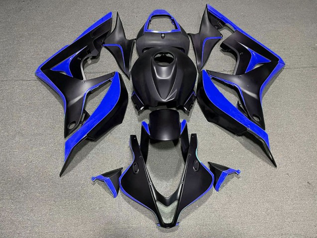 Nero Opaco & Blu 2007-2008 CBR600RR Carena Moto Nero Opaco & Blu 2007-2008 CBR600RR Carena Moto