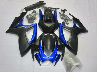 Nero Opaco Blu Lucido 2006-2007 GSXR 600-750 Carena Moto