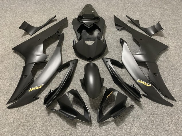 Nero Opaco Con Logo Dorato 2008-2016 R6 Carena Moto Nero Opaco Con Logo Dorato 2008-2016 R6 Carena Moto