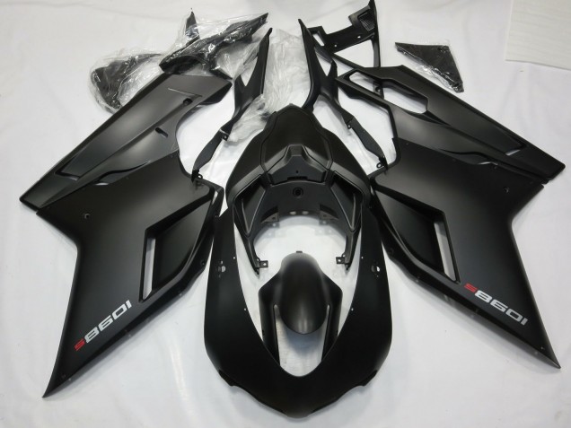 Nero Opaco Con Rosso 2007-2014 Ducati 848 1098 1198 Carena Moto Nero Opaco Con Rosso 2007-2014 Ducati 848 1098 1198 Carena Moto