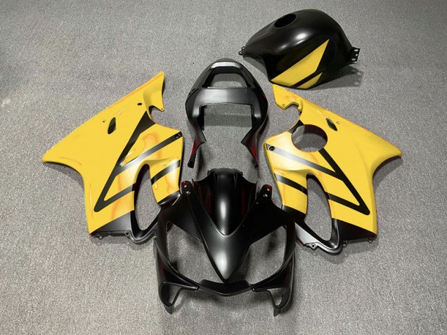 Nero Opaco & Giallo 2001-2003 CBR600 F4i Carena Moto Nero Opaco & Giallo 2001-2003 CBR600 F4i Carena Moto