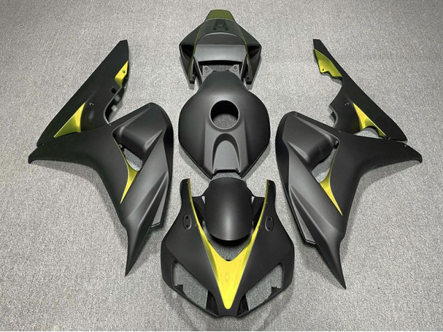 Nero Opaco & Giallo 2006-2007 CBR1000RR Carena Moto Nero Opaco & Giallo 2006-2007 CBR1000RR Carena Moto