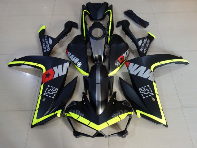 Nero Opaco & Giallo 2015-2018 R3 Carena Moto Nero Opaco & Giallo 2015-2018 R3 Carena Moto