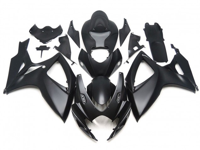 Nero Opaco OEM Stile Personalizzato 2006-2007 GSXR 600-750 Carena Moto Nero Opaco OEM Stile Personalizzato 2006-2007 GSXR 600-750 Carena Moto