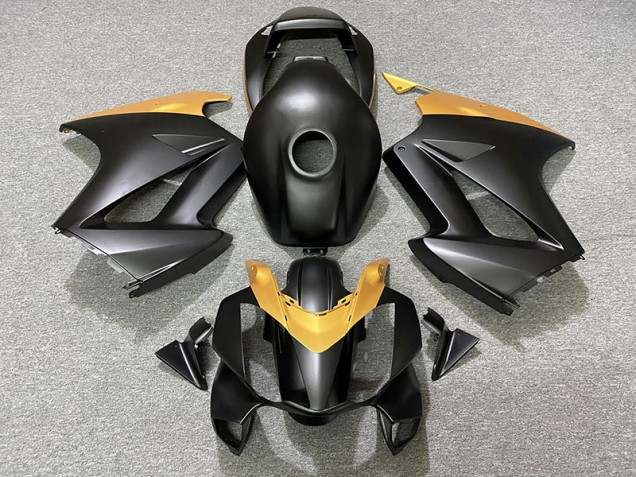 Nero Opaco & Oro 2002-2012 VFR800 Carena Moto Nero Opaco & Oro 2002-2012 VFR800 Carena Moto