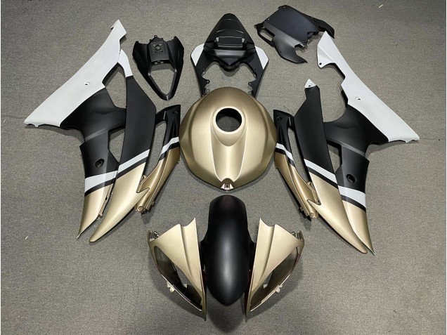 Nero Opaco & Oro 2008-2016 R6 Carena Moto Nero Opaco & Oro 2008-2016 R6 Carena Moto