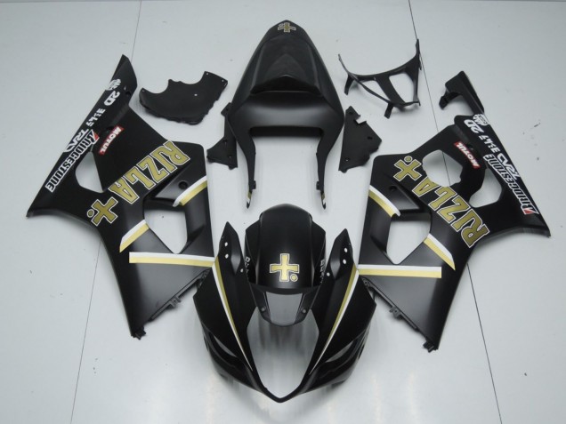 Nero Opaco Rizla 2003-2004 GSXR 1000 Carena Moto Nero Opaco Rizla 2003-2004 GSXR 1000 Carena Moto
