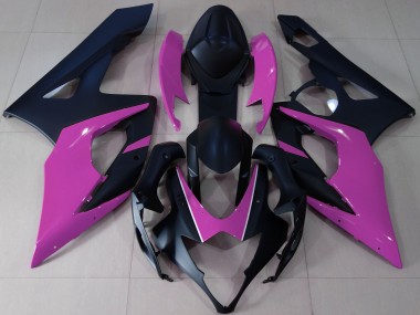 Nero Opaco & Rosa 2005-2006 GSXR 1000 Carena Moto