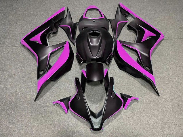 Nero Opaco & Rosa 2007-2008 CBR600RR Carena Moto Nero Opaco & Rosa 2007-2008 CBR600RR Carena Moto