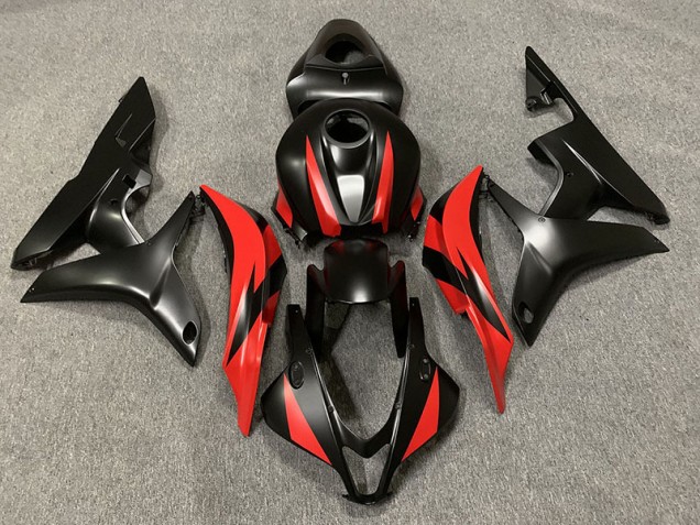 Nero Opaco & Rosso 2007-2008 CBR600RR Carena Moto Nero Opaco & Rosso 2007-2008 CBR600RR Carena Moto