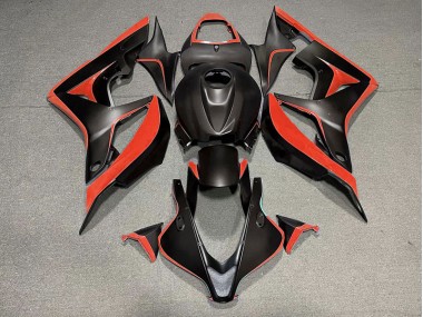 Nero Opaco & Rosso 2007-2008 CBR600RR Carena Moto