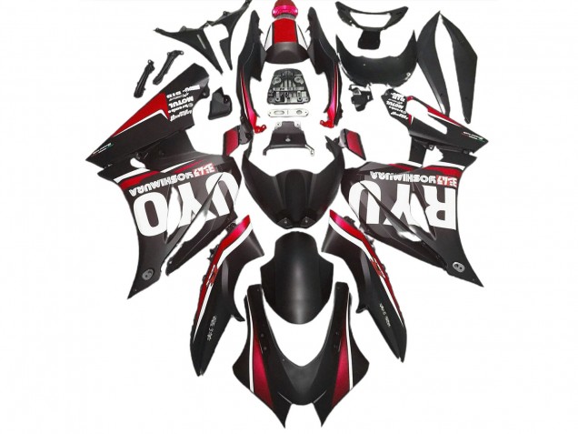 Nero Opaco & Rosso 2017-2023 GSXR 1000 Carena Moto Nero Opaco & Rosso 2017-2023 GSXR 1000 Carena Moto