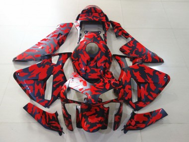 Nero Opaco & Rosso Camo 2003-2004 CBR600RR Carena Moto