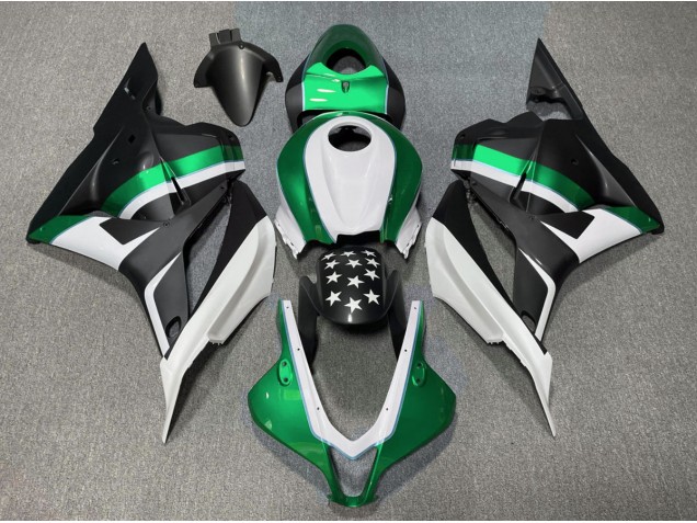 Nero Opaco & Stella Verde 2009-2012 CBR600RR Carena Moto Nero Opaco & Stella Verde 2009-2012 CBR600RR Carena Moto