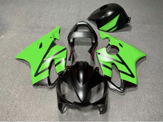 Nero Opaco & Verde 2001-2003 CBR600 F4i Carena Moto Nero Opaco & Verde 2001-2003 CBR600 F4i Carena Moto