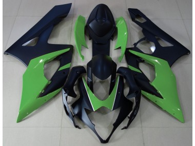 Nero Opaco & Verde 2005-2006 GSXR 1000 Carena Moto