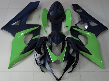 Nero Opaco & Verde 2005-2006 GSXR 1000 Carena Moto