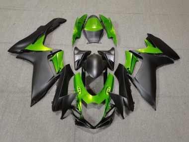 Nero Opaco & Verde 2011-2024 GSXR 600-750 Carena Moto