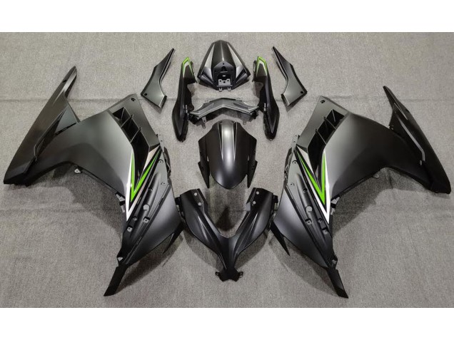 Nero Opaco & Verde 2013-2018 Ninja 300 Carena Moto Nero Opaco & Verde 2013-2018 Ninja 300 Carena Moto