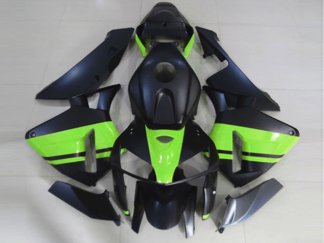 Nero Opaco & Verde Chiaro 2005-2006 CBR600RR Carena Moto Nero Opaco & Verde Chiaro 2005-2006 CBR600RR Carena Moto