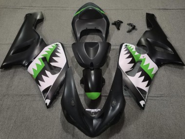 Nero Opaco & Verde Squalo 2005-2006 ZX6R Carena Moto