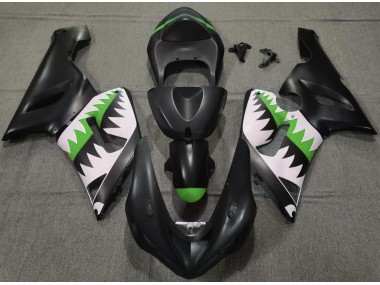 Nero Opaco & Verde Squalo 2005-2006 ZX6R Carena Moto