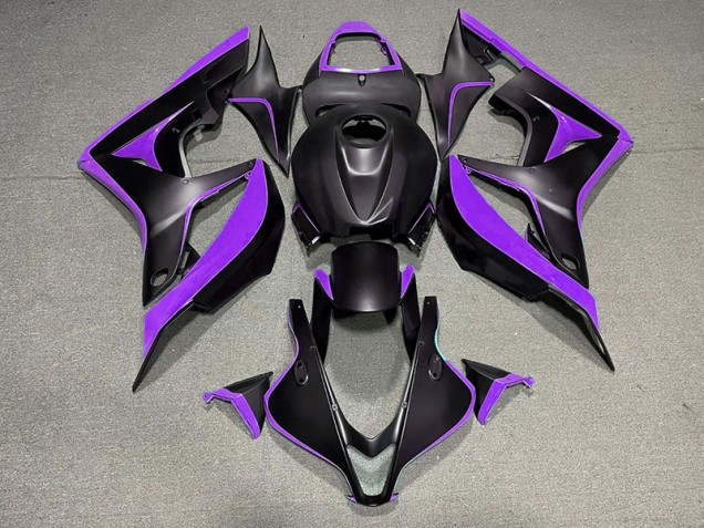 Nero Opaco & Viola 2007-2008 CBR600RR Carena Moto Nero Opaco & Viola 2007-2008 CBR600RR Carena Moto