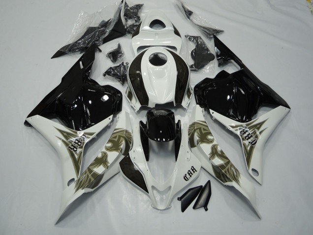 Nero Oro & Bianco 2009-2012 CBR600RR Carena Moto Nero Oro & Bianco 2009-2012 CBR600RR Carena Moto