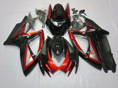 Nero Rosso Intenso 2006-2007 GSXR 600-750 Carena Moto