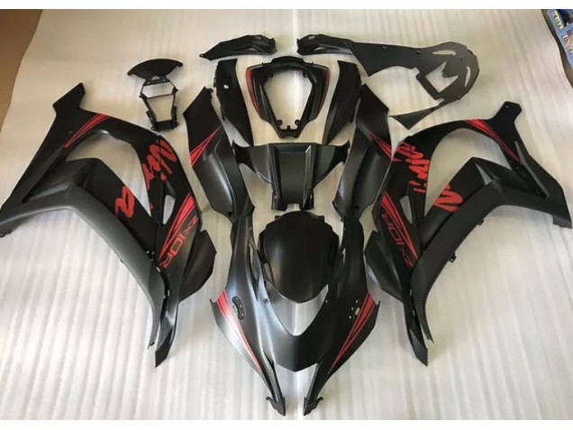 Nero Satinato & Rosso 2016-2019 ZX10R Carena Moto Nero Satinato & Rosso 2016-2019 ZX10R Carena Moto