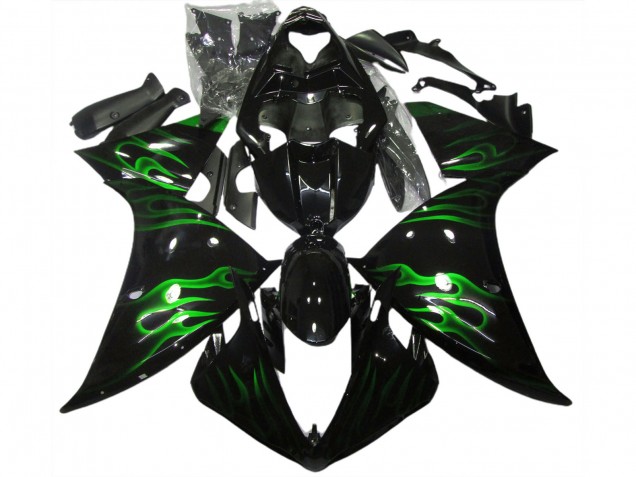 Nero & Verde Fiamma 2009-2011 R1 Carena Moto Nero & Verde Fiamma 2009-2011 R1 Carena Moto