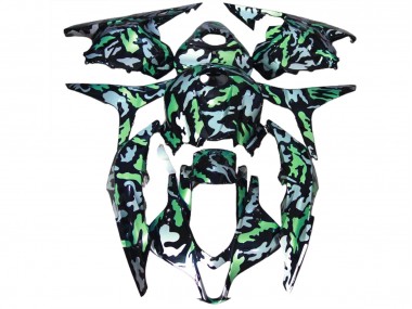 Neve Verde Camo 2009-2012 CBR600RR Carena Moto