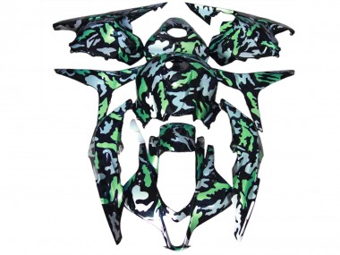 Neve Verde Camo 2009-2012 CBR600RR Carena Moto