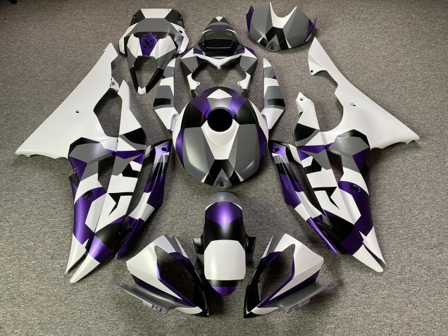 Neve Viola Mistica Camo 2008-2016 R6 Carena Moto Neve Viola Mistica Camo 2008-2016 R6 Carena Moto
