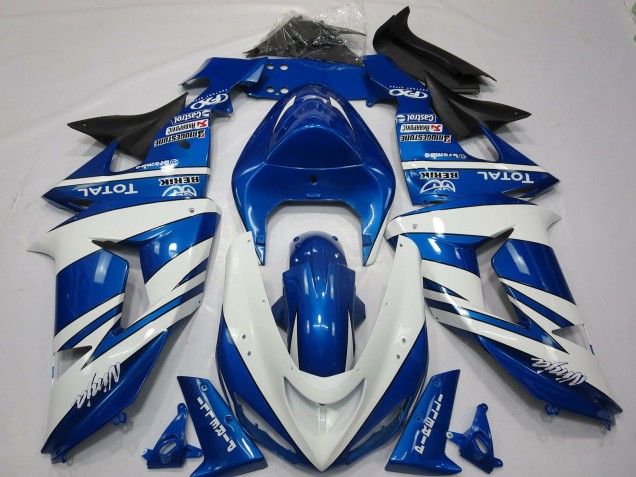 Ninja Bianco Blu 2006-2007 ZX10R Carena Moto Ninja Bianco Blu 2006-2007 ZX10R Carena Moto