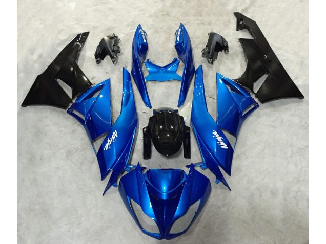 Ninja Blu & Nero 2009-2012 ZX6R Carena Moto Ninja Blu & Nero 2009-2012 ZX6R Carena Moto