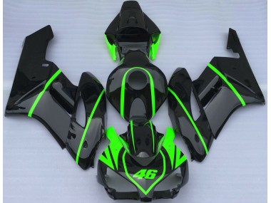 Noir Brillant Et Vert Haute Visibilité 2004-2005 CBR1000RR Carena Moto