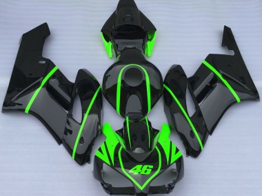 Noir Brillant Et Vert Haute Visibilité 2004-2005 CBR1000RR Carena Moto