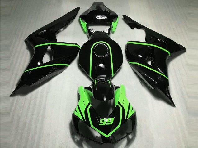 Noir Brillant Haute Visibilité Vert 2006-2007 CBR1000RR Carena Moto Noir Brillant Haute Visibilité Vert 2006-2007 CBR1000RR Carena Moto
