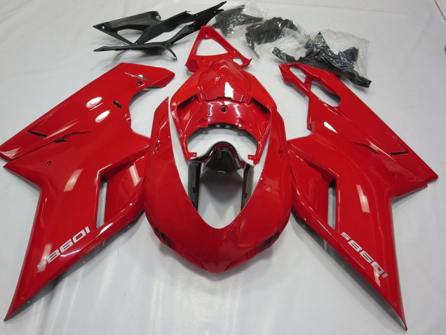 OEM Stile Rosso Lucido 2007-2014 Ducati 848 1098 1198 Carena Moto OEM Stile Rosso Lucido 2007-2014 Ducati 848 1098 1198 Carena Moto