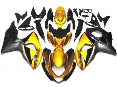 Oro & Grigio OEM Stile Personalizzato 2009-2016 GSXR 1000 Carena Moto