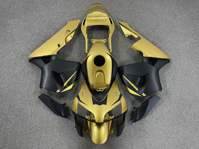 Oro & Nero Opaco 2003-2004 CBR600RR Carena Moto Oro & Nero Opaco 2003-2004 CBR600RR Carena Moto