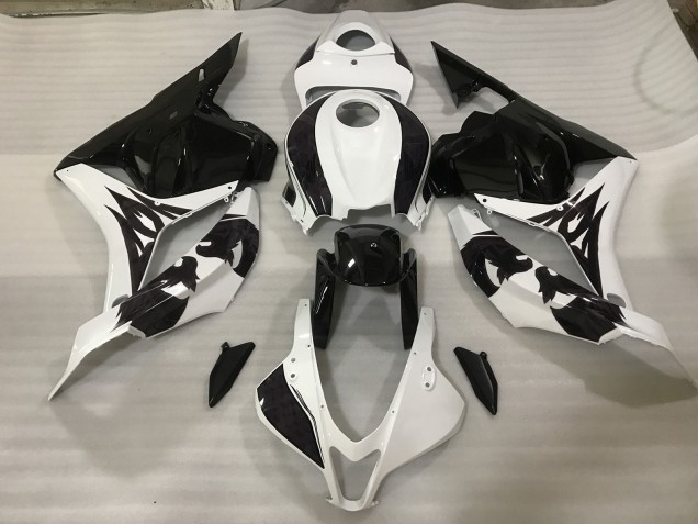 Personalizzato Bianco/Nero 2009-2012 CBR600RR Carena Moto Personalizzato Bianco/Nero 2009-2012 CBR600RR Carena Moto