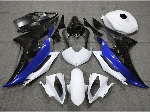 Personalizzato Blu Nero & Bianco 2008-2016 R6 Carena Moto Personalizzato Blu Nero & Bianco 2008-2016 R6 Carena Moto
