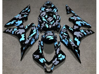 Personalizzato Camo Blu 2007-2008 CBR600RR Carena Moto