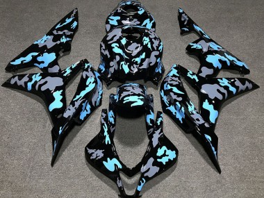Personalizzato Camo Blu 2007-2008 CBR600RR Carena Moto