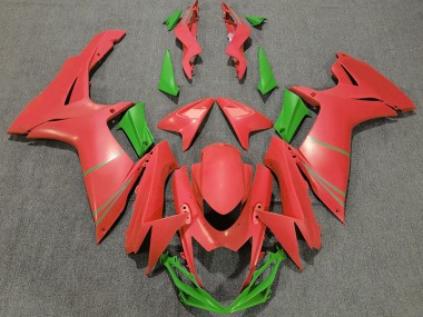 Pompelmo Opaco Rosso & Verde 2011-2024 GSXR 600-750 Carena Moto