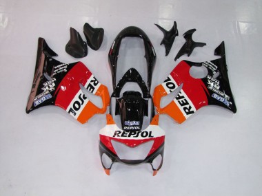 Repsol Rosso Arancione & Nero 1999-2000 CBR600 F4 Carena Moto
