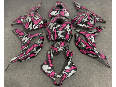 Rosa & Argento Camo 2009-2012 CBR600RR Carena Moto