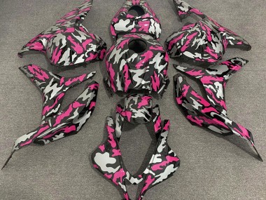 Rosa & Argento Camo 2009-2012 CBR600RR Carena Moto
